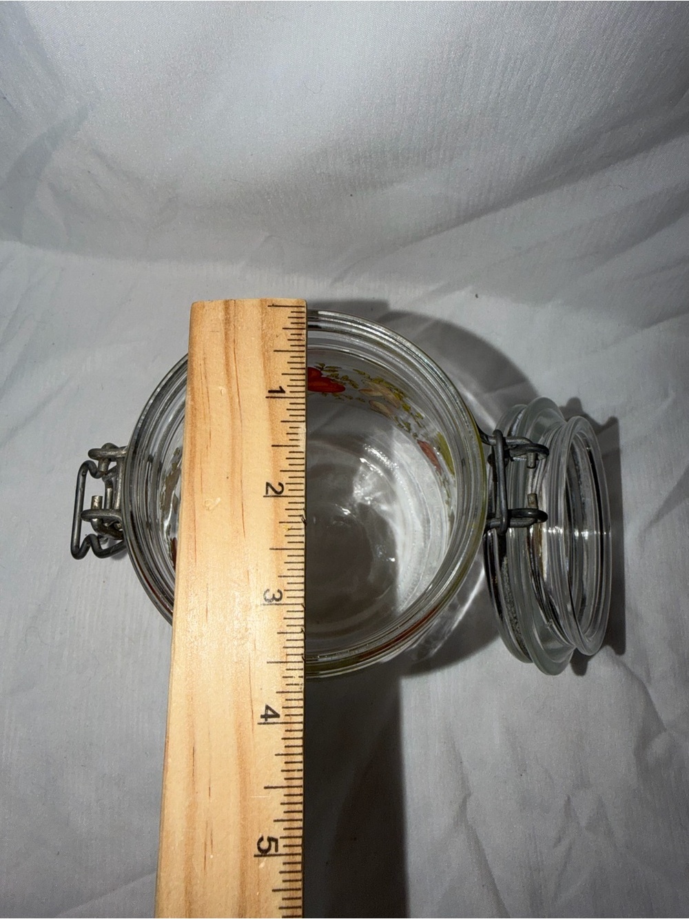 Vintage Arcoroc France Glass Canister Vegetable Garden Tomato Mushroom - Picture 8 of 12